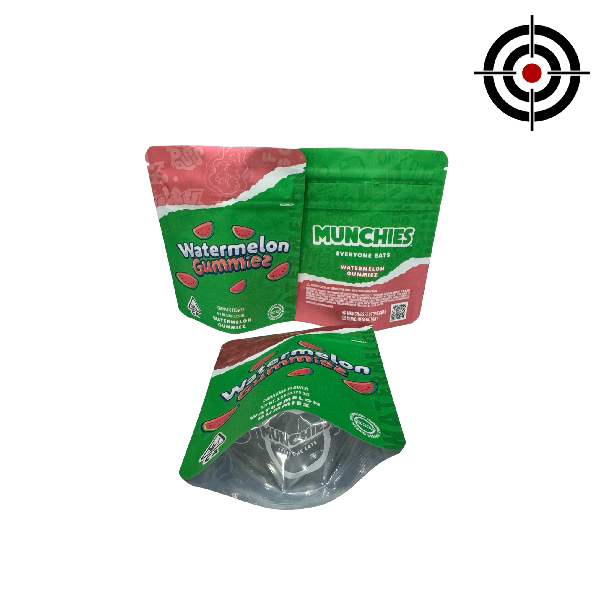 Watermelon Gummiez Mylar Bags 3.5g Munchies Watermelon Gummiez Mylar Bags 3.5g Munchies