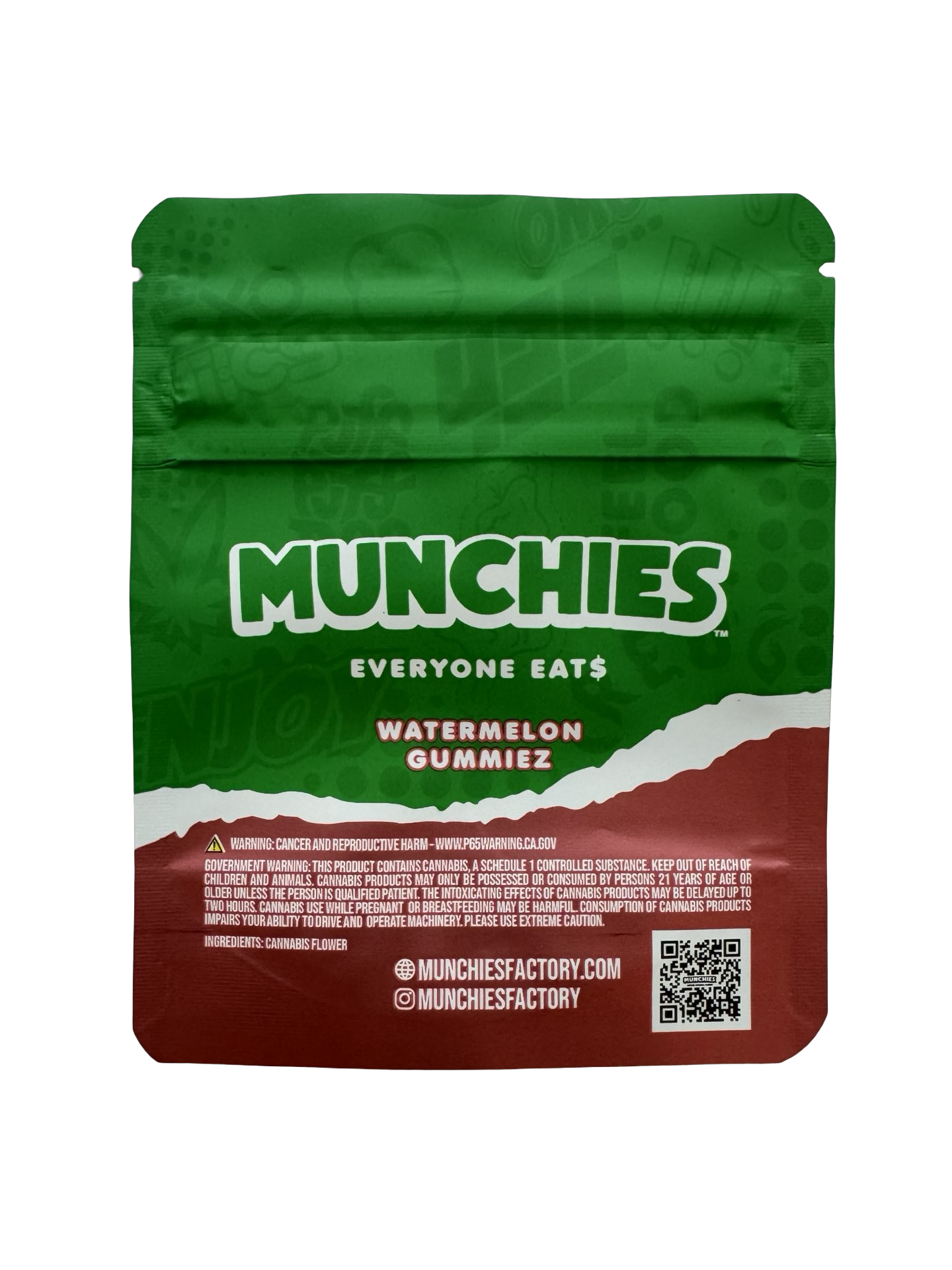 Watermelon Gummiez Mylar Bags 3.5g Munchies Watermelon Gummiez Mylar Bags 3.5g Munchies
