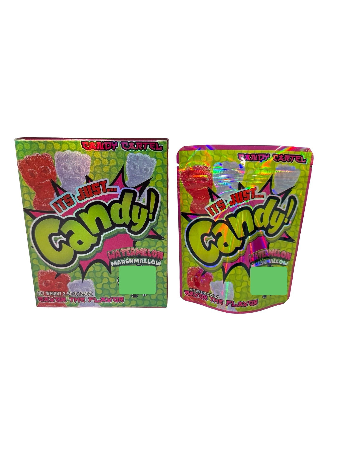 Watermelon Marshmallow Zour Patch 3.5g Mylar Bags & Boxes Watermelon Marshmallow Zour Patch 3.5g Mylar Bags & Boxes