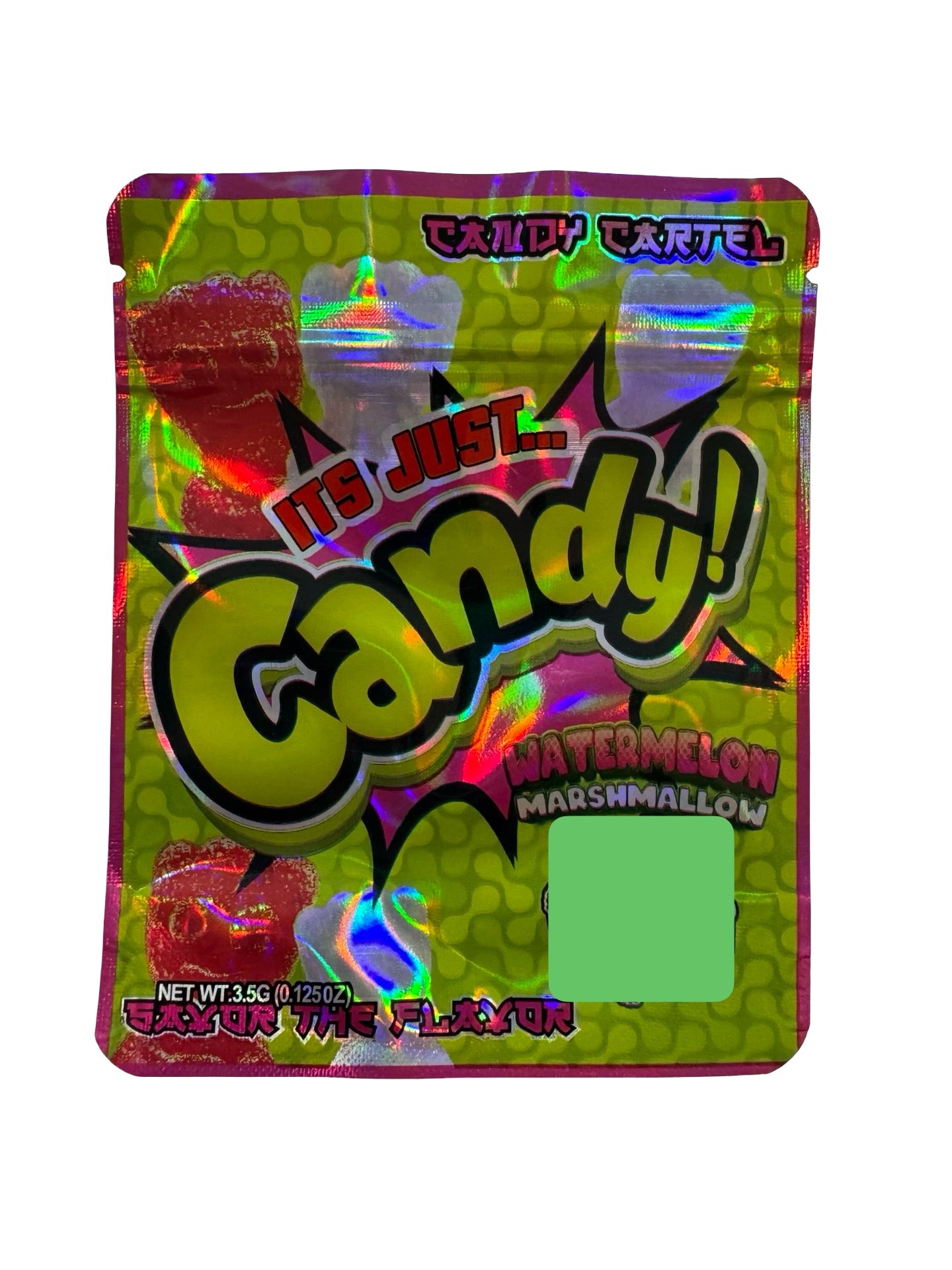 Watermelon Marshmallow Zour Patch 3.5g Mylar Bags & Boxes Watermelon Marshmallow Zour Patch 3.5g Mylar Bags & Boxes