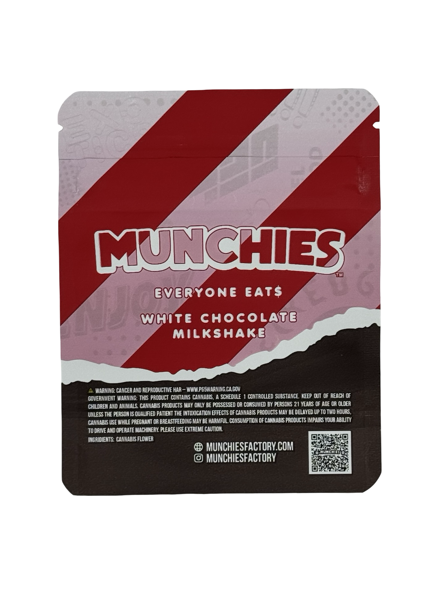White Chocolate Milkshake Mylar Bags 3.5g Munchies White Chocolate Milkshake Mylar Bags 3.5g Munchies