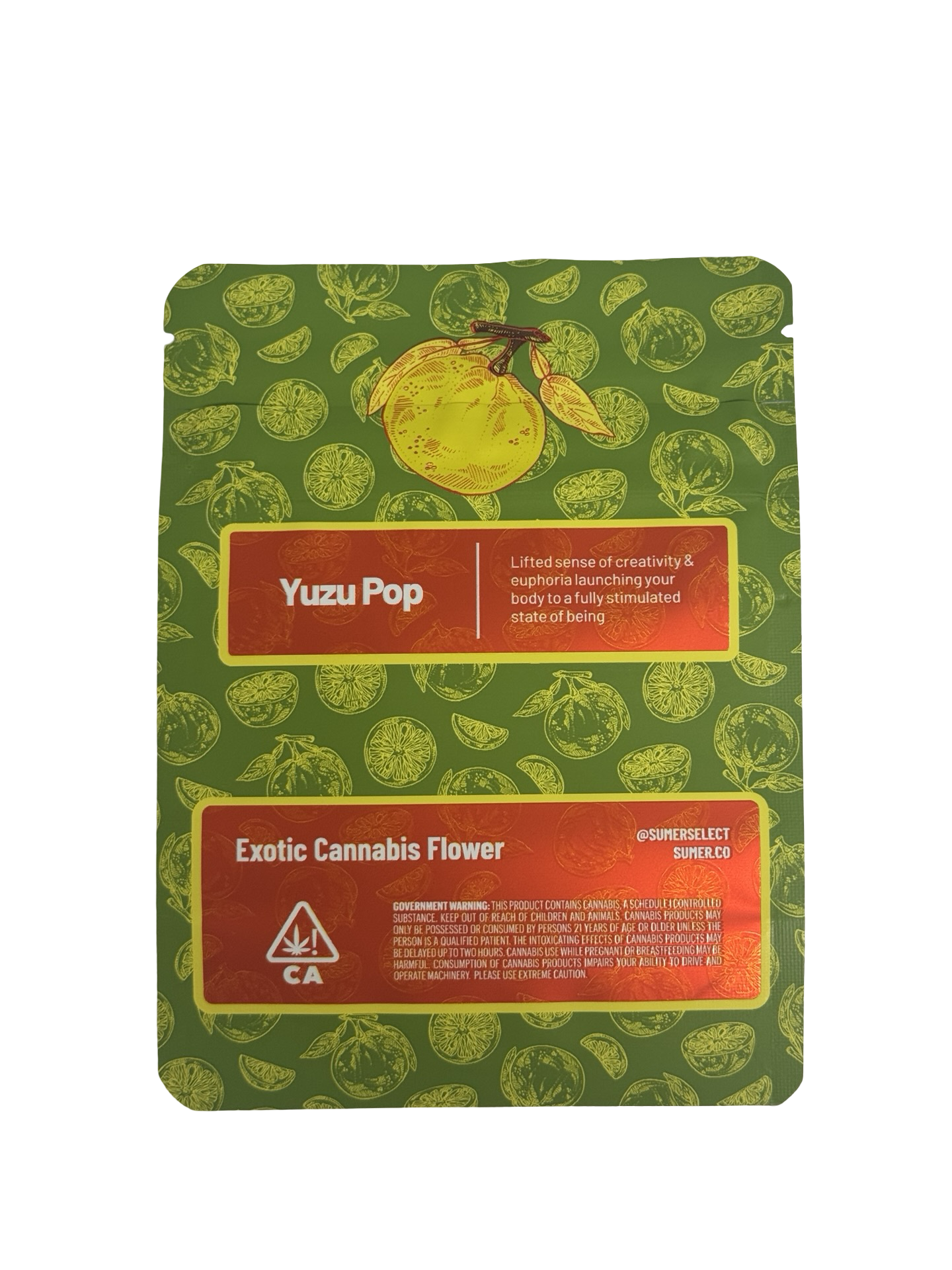 Yuzu Pop Mylar Bags 3.5g Sumer Yuzu Pop Mylar Bags 3.5g Sumer