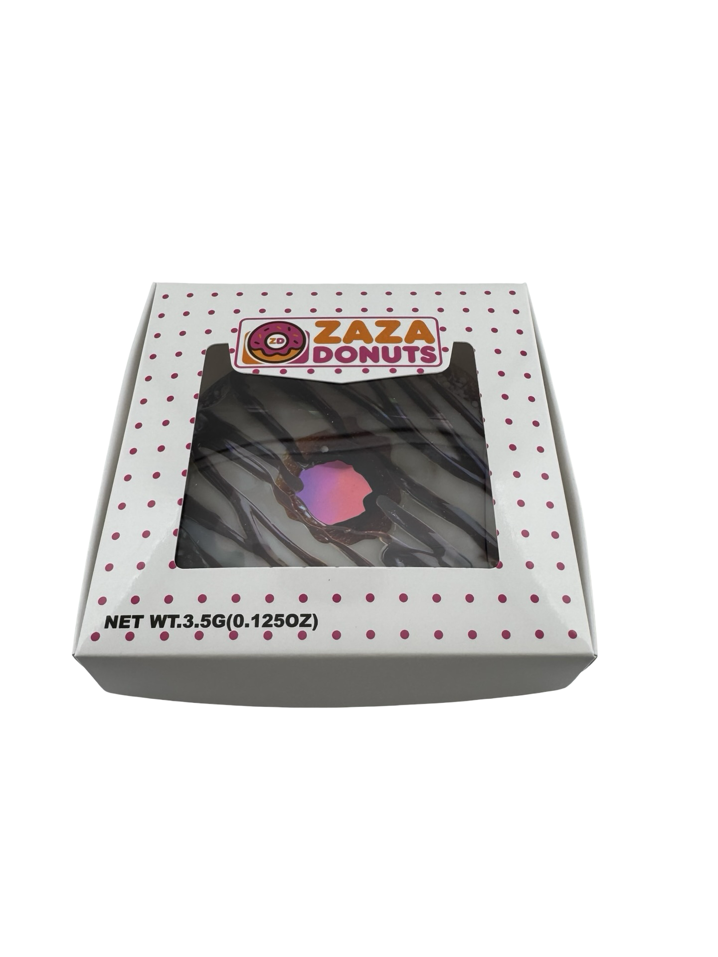 Zaza Doughnuts 3.5g Mylar Bags & Boxes Zaza Doughnuts 3.5g Mylar Bags & Boxes