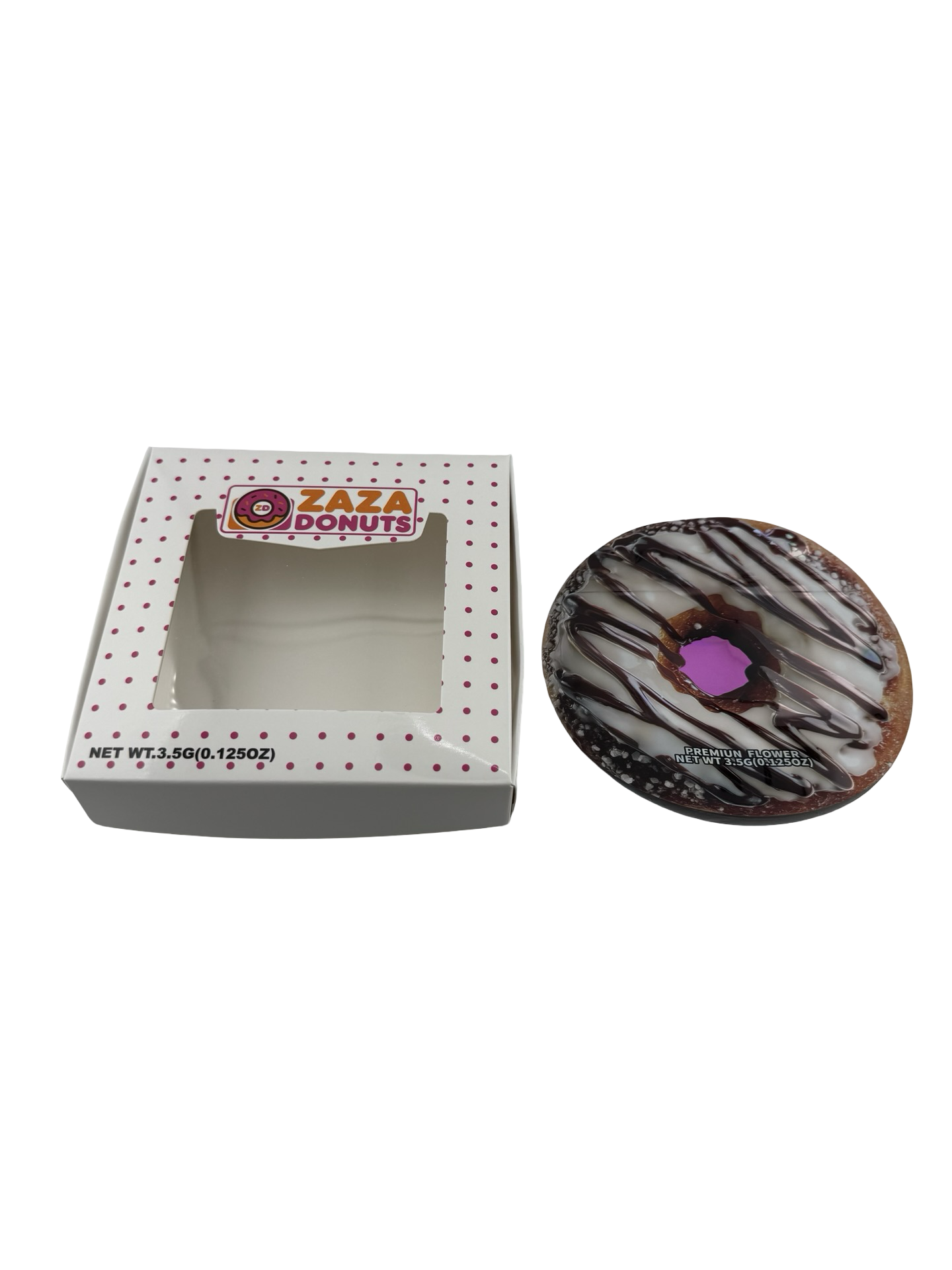 Zaza Doughnuts 3.5g Mylar Bags & Boxes Zaza Doughnuts 3.5g Mylar Bags & Boxes