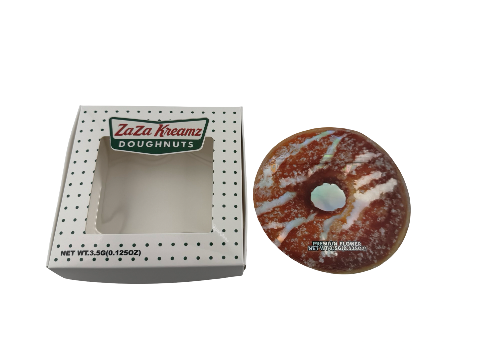 Zaza Kreamz Doughnuts 3.5g Mylar Bags & Boxes Zaza Kreamz Doughnuts 3.5g Mylar Bags & Boxes