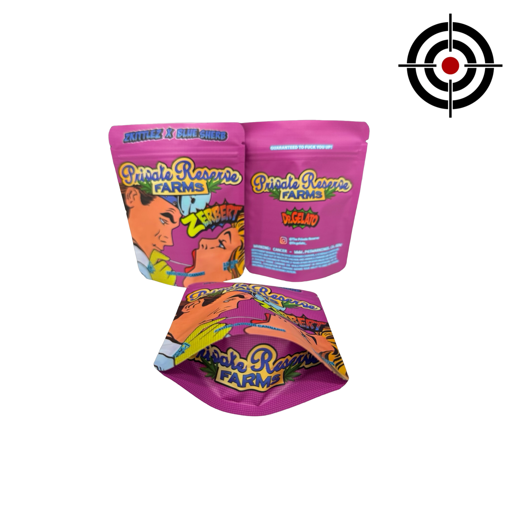 Zerbert Mylar Bags 3.5g Private Reserve Farms Zerbert Mylar Bags 3.5g Private Reserve Farms