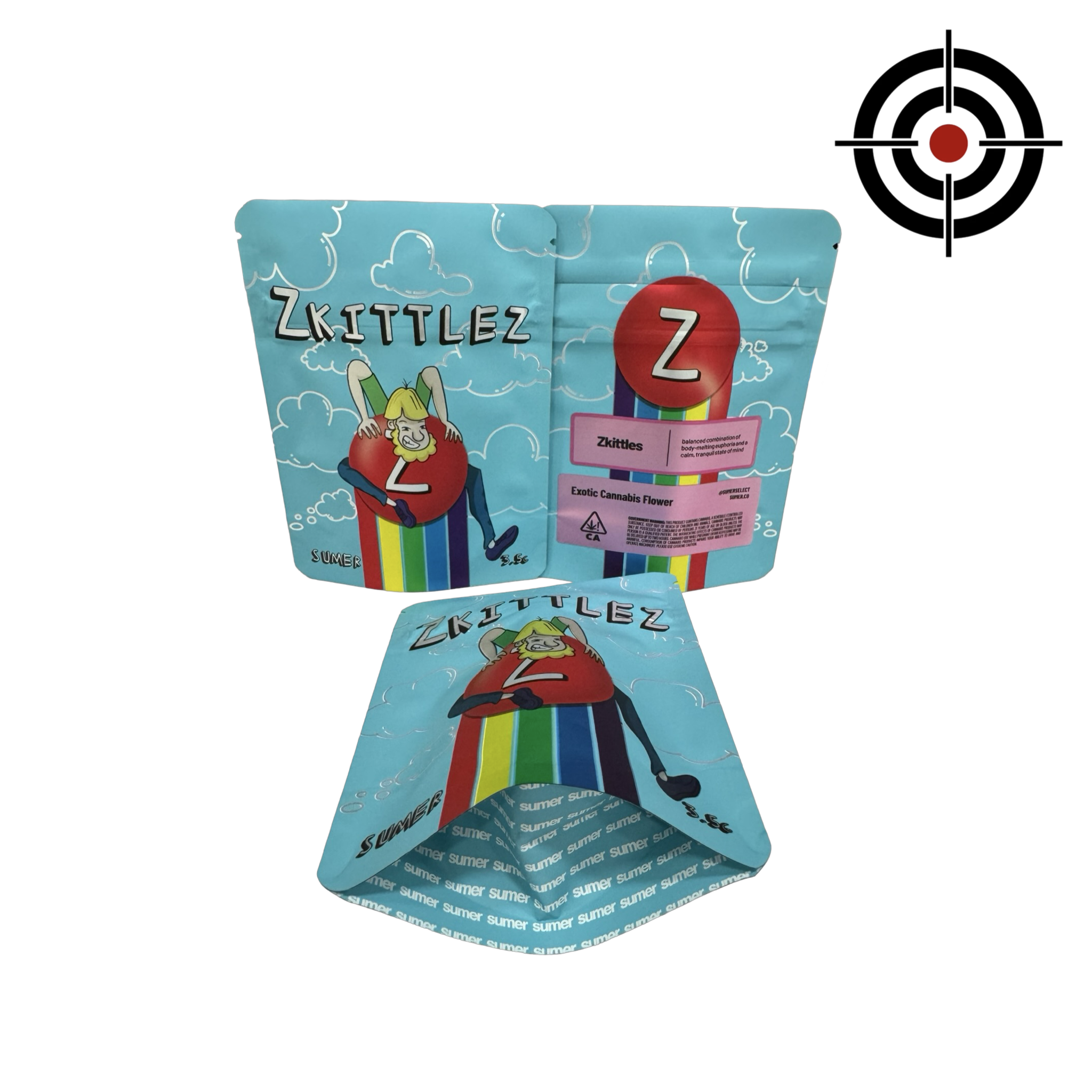 Zkittlez Mylar Bags 3.5g Sumer Zkittlez Mylar Bags 3.5g Sumer