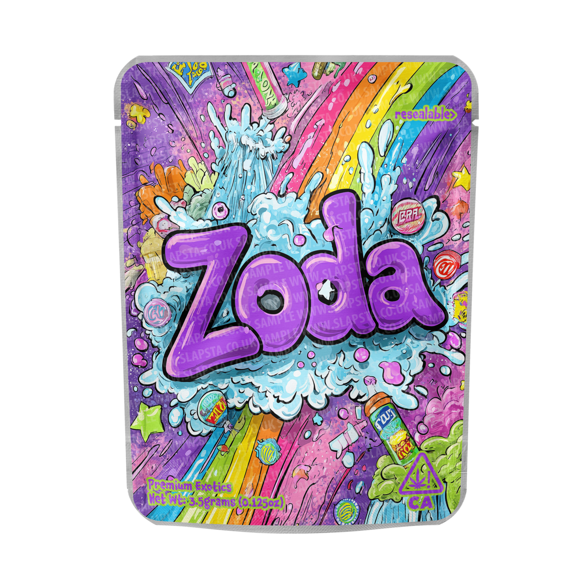 Zoda Mylar Pouches Pre-Labeled Zoda Mylar Pouches Pre-Labeled