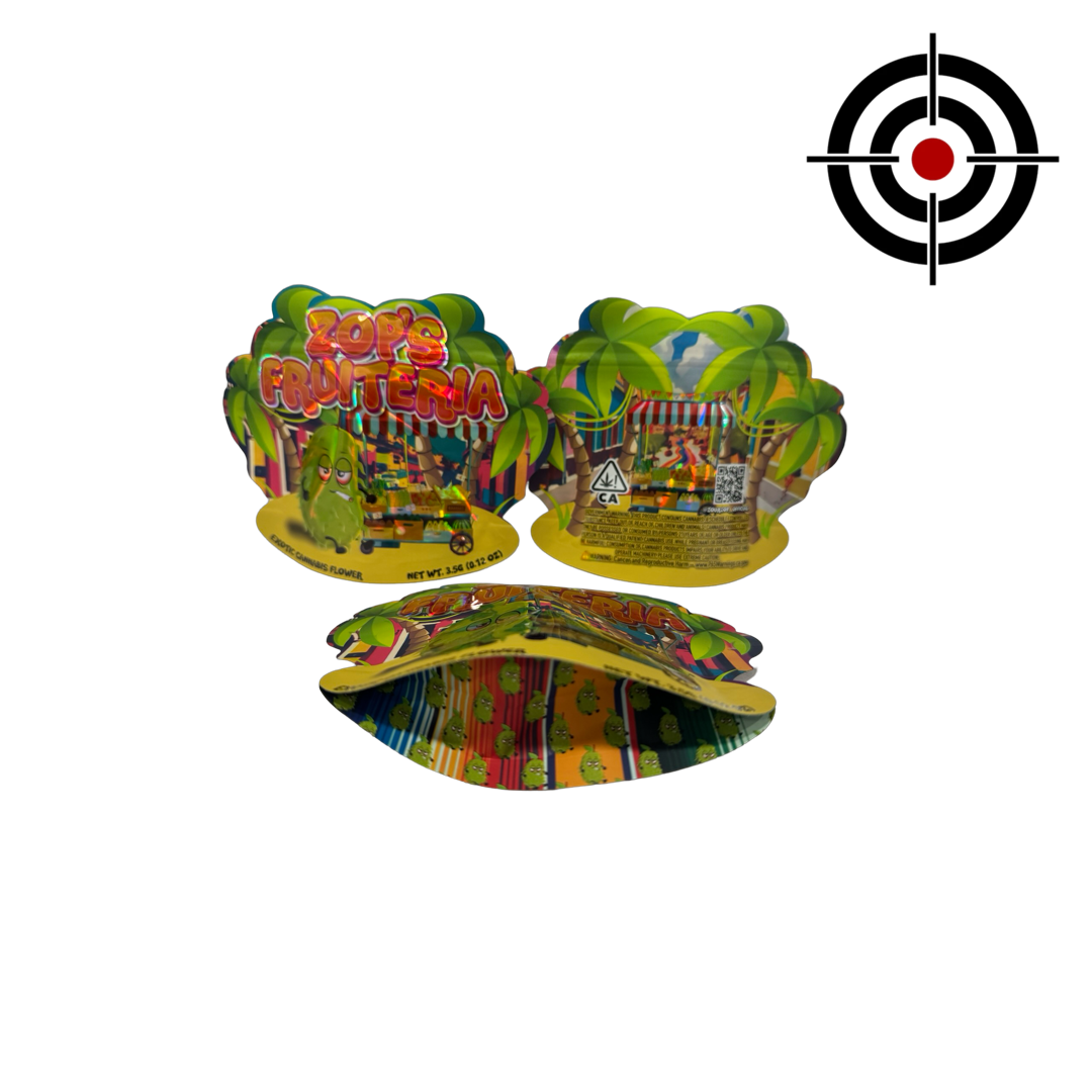 Zop’s Fruiteria Mylar Bags 3.5g Zour Zop Zop’s Fruiteria Mylar Bags 3.5g Zour Zop
