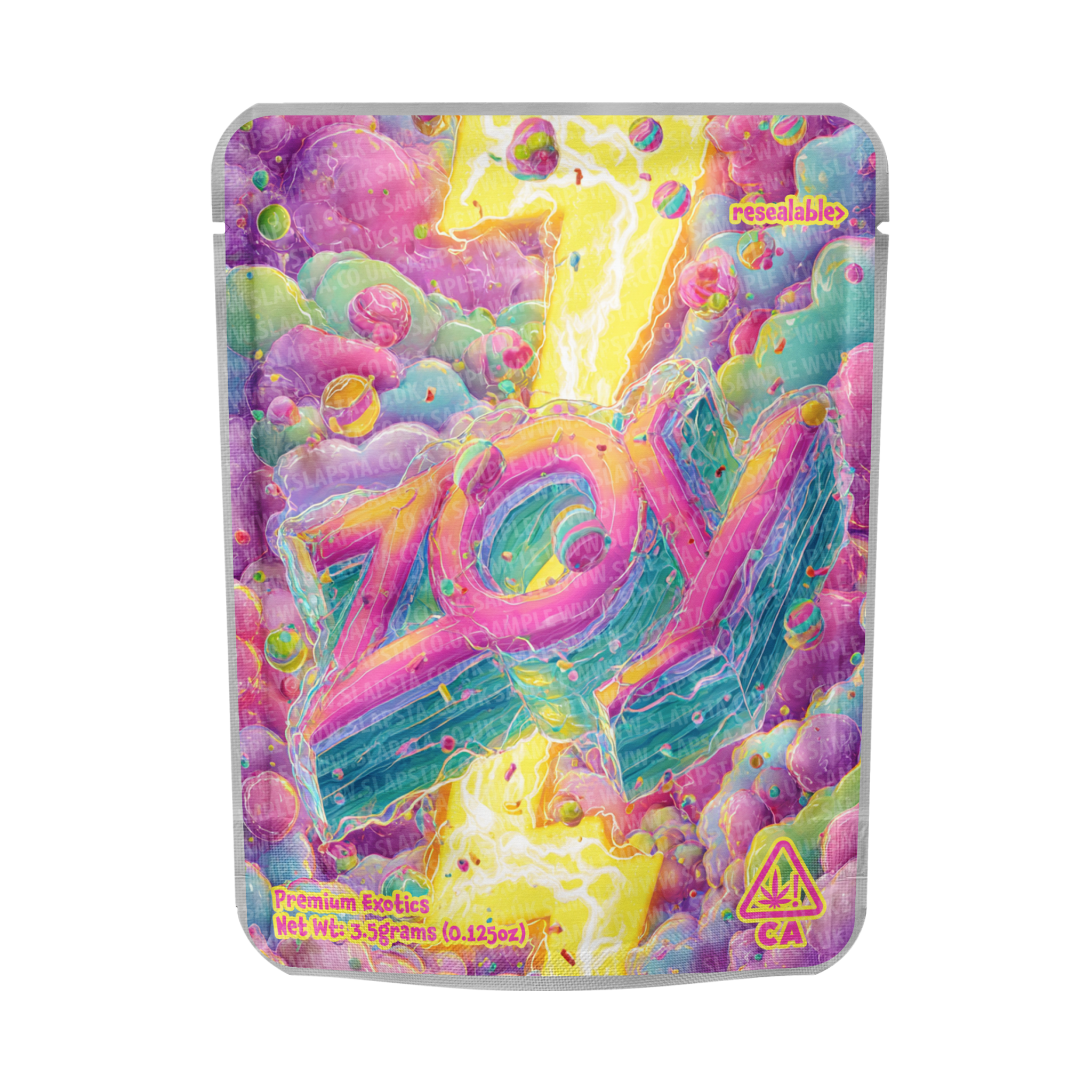 Zoy Mylar Pouches Pre-Labeled Zoy Mylar Pouches Pre-Labeled
