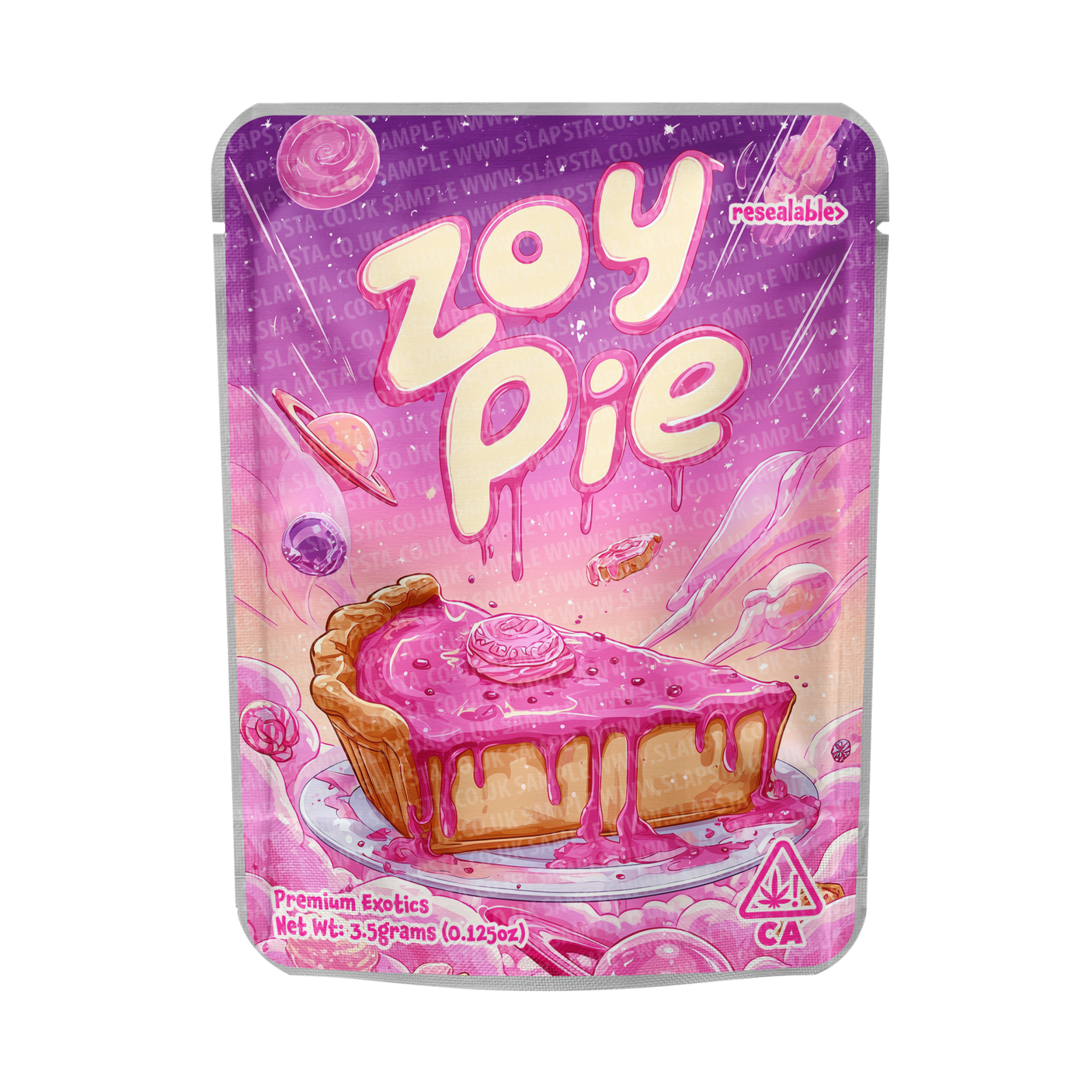Zoy Pie Mylar Pouches Pre-Labeled Zoy Pie Mylar Pouches Pre-Labeled