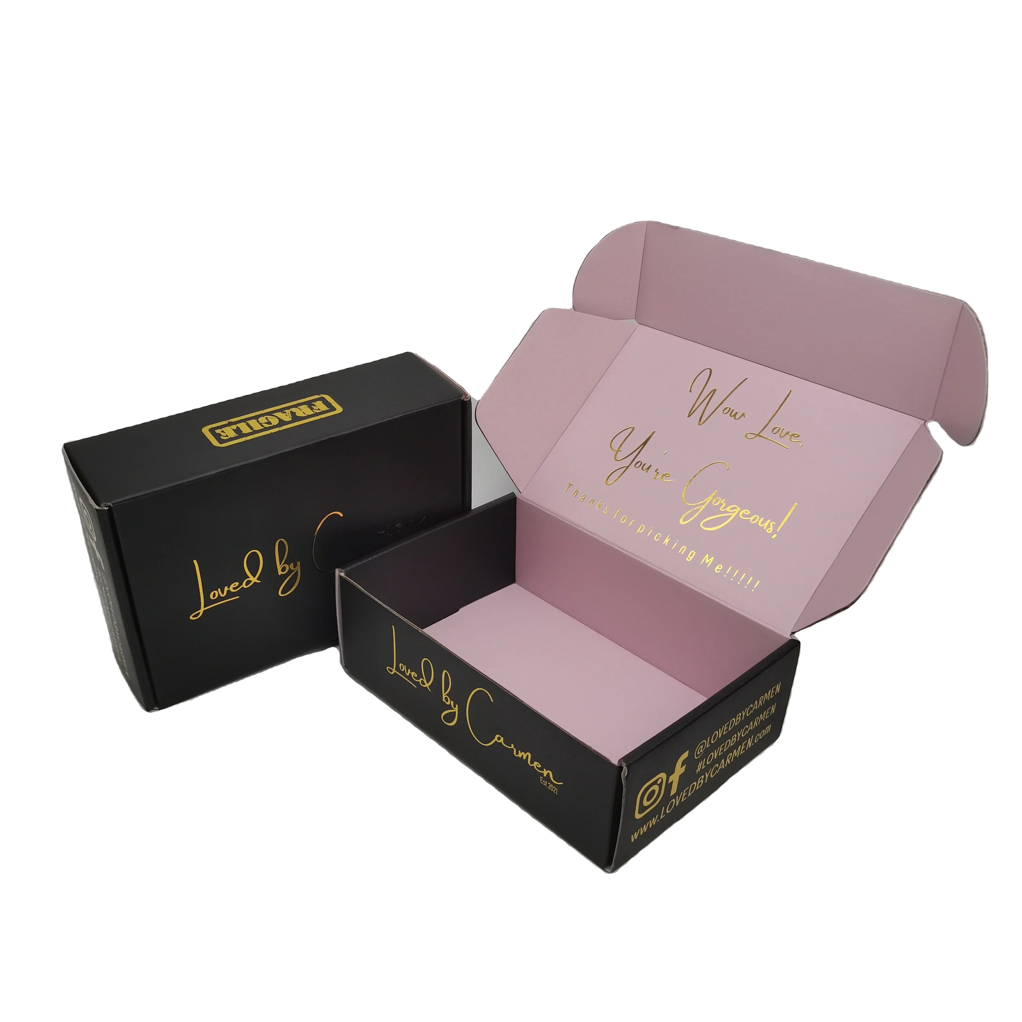 Black Corrugated Mailer Boxes Packaging Custom Box with logo Black Corrugated Mailer Boxes Packaging Custom Box with logo