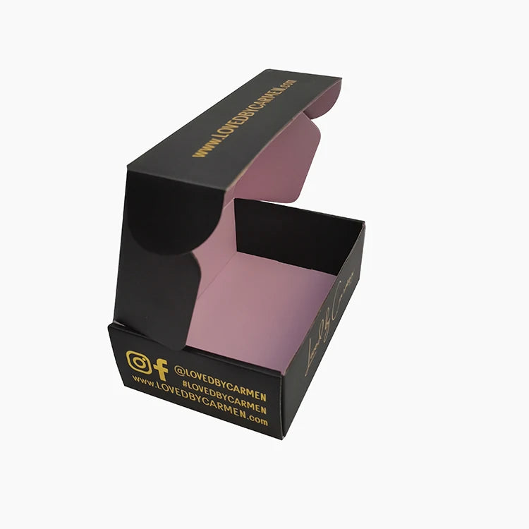 Black Corrugated Mailer Boxes Packaging Custom Box with logo Black Corrugated Mailer Boxes Packaging Custom Box with logo