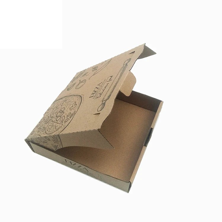 Brown Kraft Pizza Boxes With Logo Custom Takeaway Boxes Brown Kraft Pizza Boxes With Logo Custom Takeaway Boxes