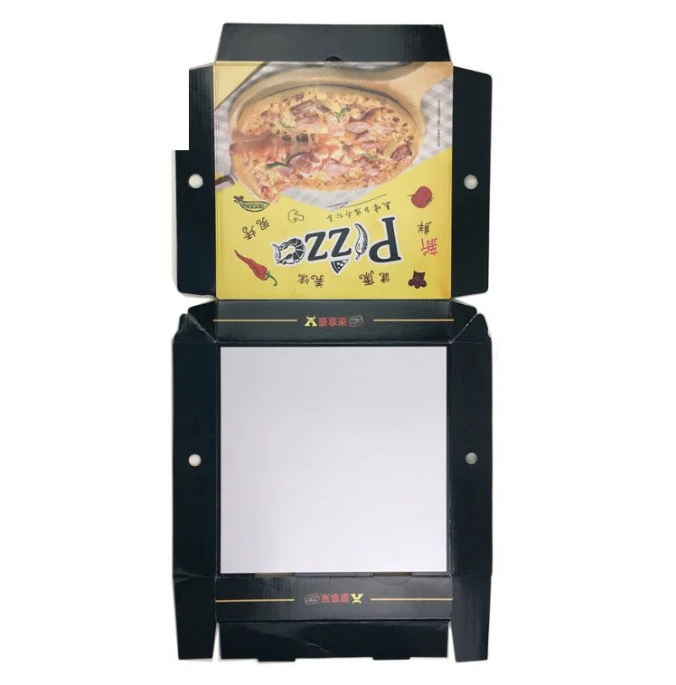 Custom Printed Pizza Book Shape Paper Box Custom Printed Pizza Book Shape Paper Box