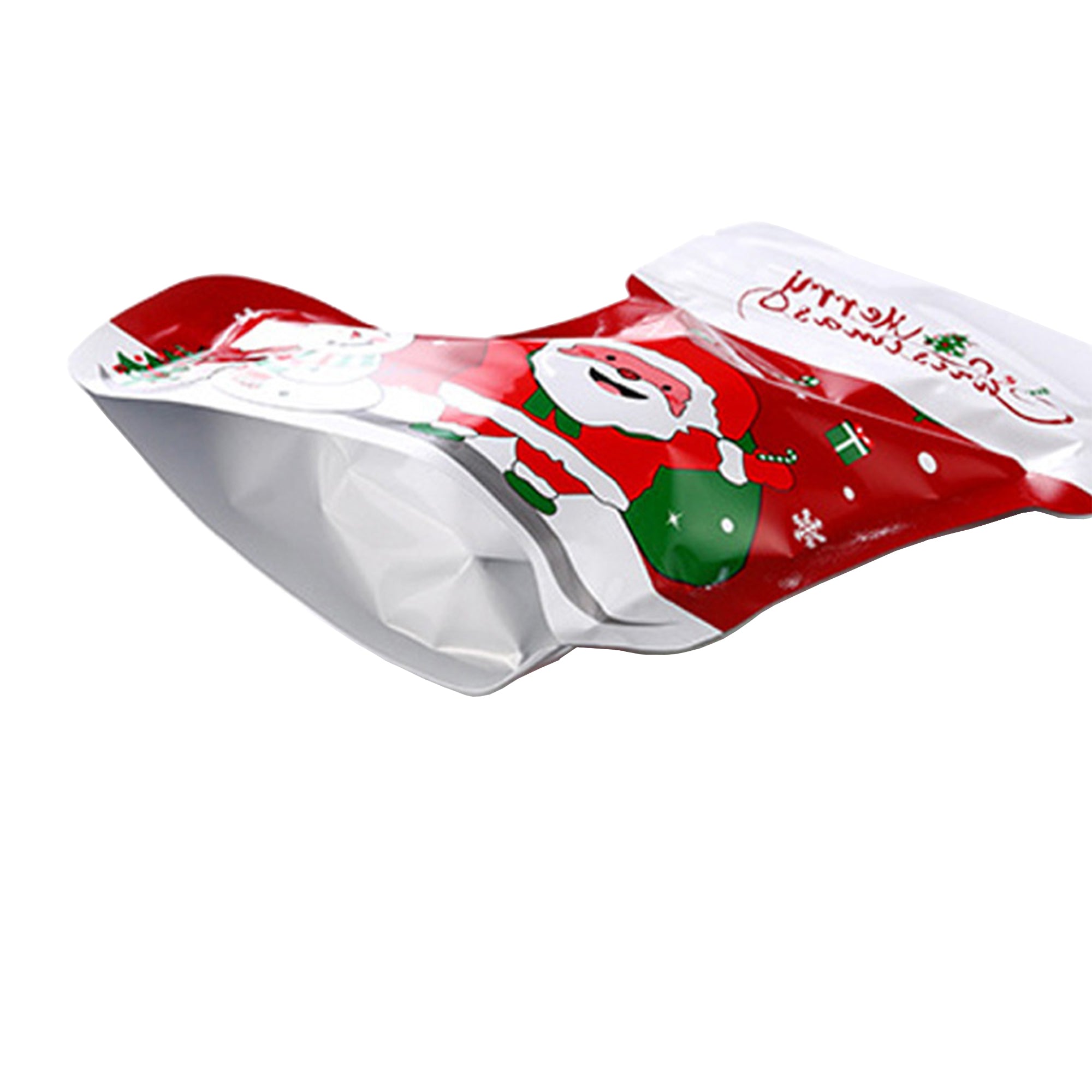 Christmas Die-Cut Designed Stocking Mylar Stand Strong Bags Christmas Die-Cut Designed Stocking Mylar Stand Strong Bags