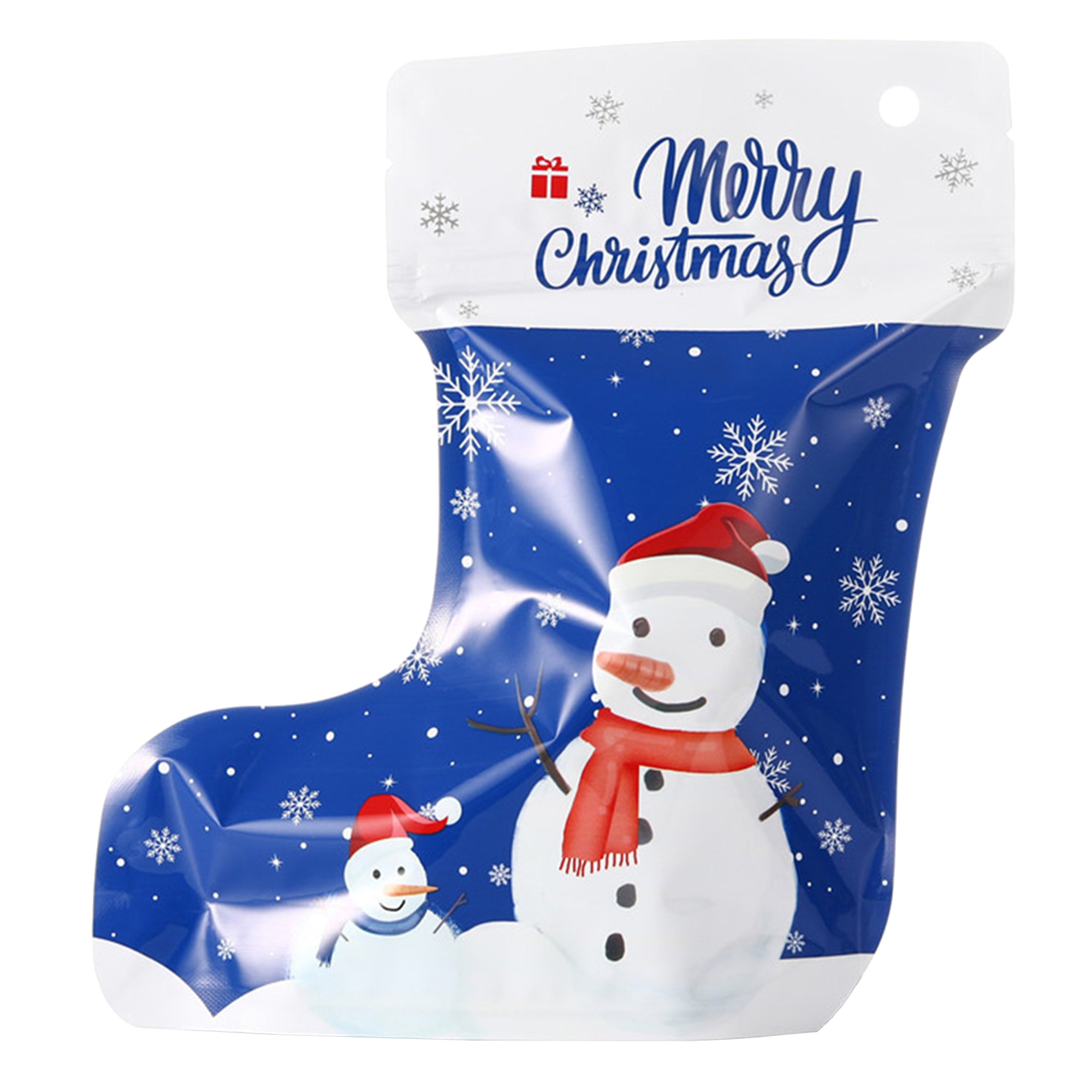Christmas Die-Cut Designed Stocking Mylar Stand Strong Bags Christmas Die-Cut Designed Stocking Mylar Stand Strong Bags