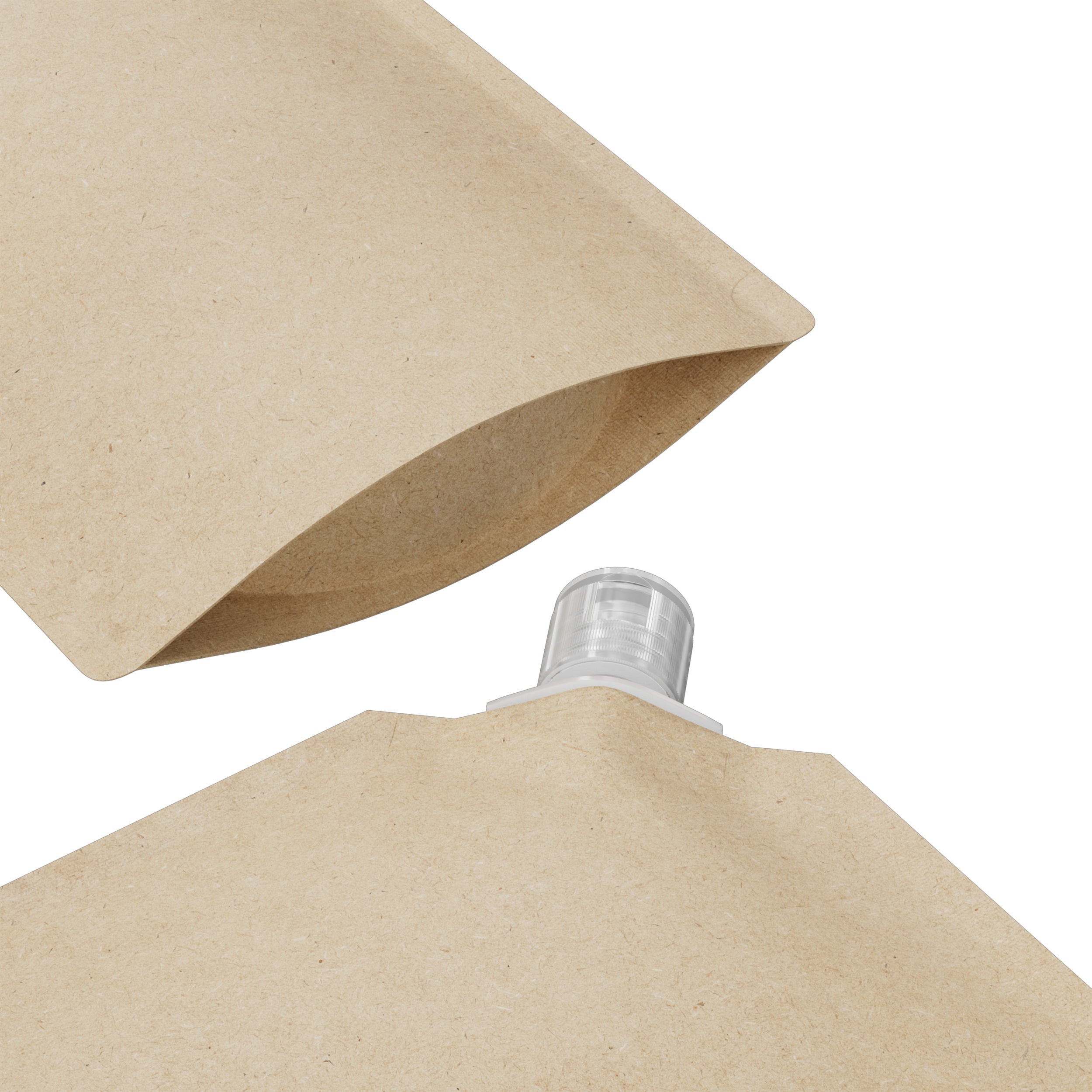 Classic Kraft Brown Stand Pouch with Corner Wide Mouth Flip Classic Kraft Brown Stand Pouch with Corner Wide Mouth Flip