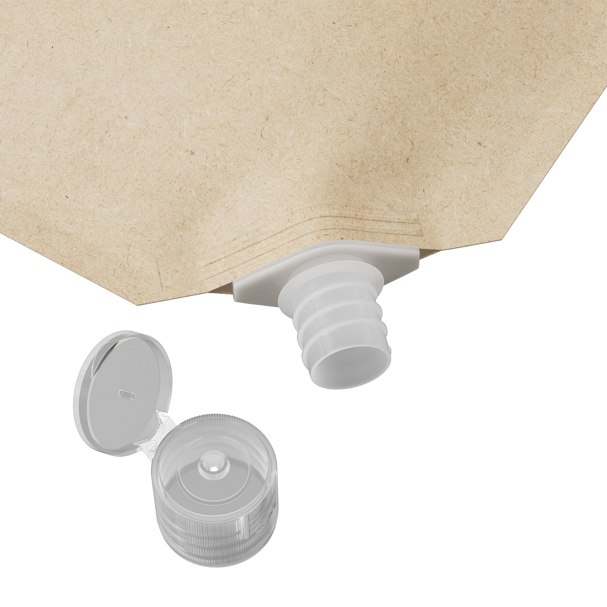 Classic Kraft Brown Stand Pouch with Corner Wide Mouth Flip Classic Kraft Brown Stand Pouch with Corner Wide Mouth Flip