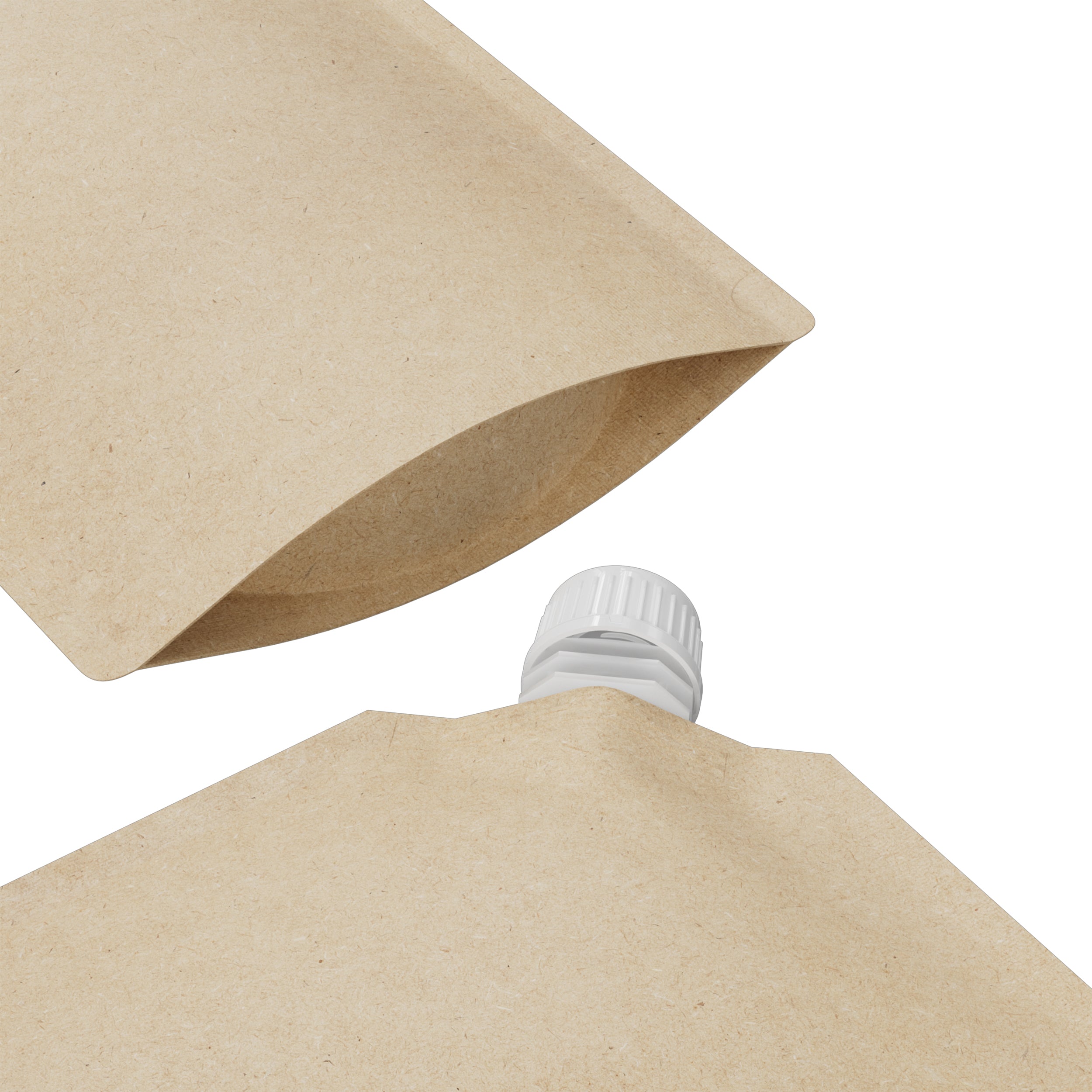 Classic Kraft Brown Stand Pouch with Corner Wide Mouth Twist Classic Kraft Brown Stand Pouch with Corner Wide Mouth Twist