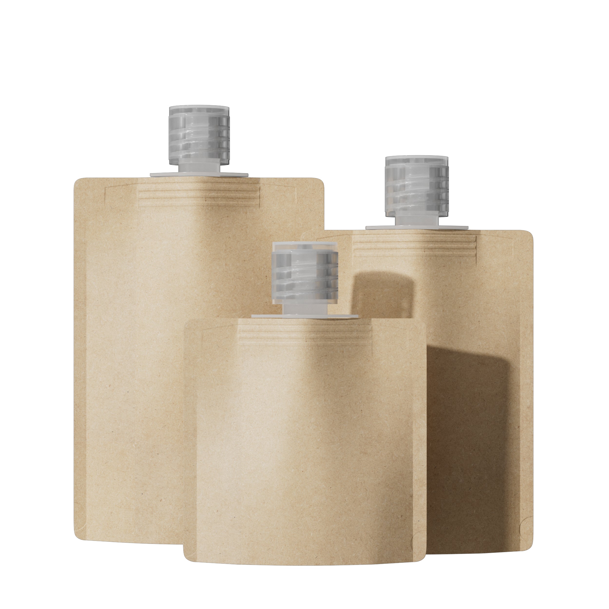 Classic Kraft Brown Stand Pouch with Top Wide Mouth Flip Top