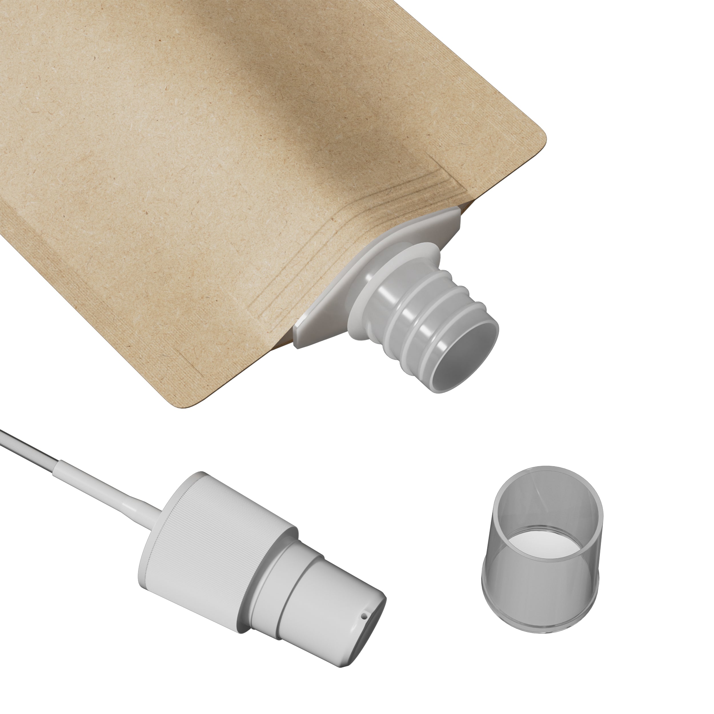Classic Kraft Brown Stand Pouch with Top Wide Mouth Serum Classic Kraft Brown Stand Pouch with Top Wide Mouth Serum