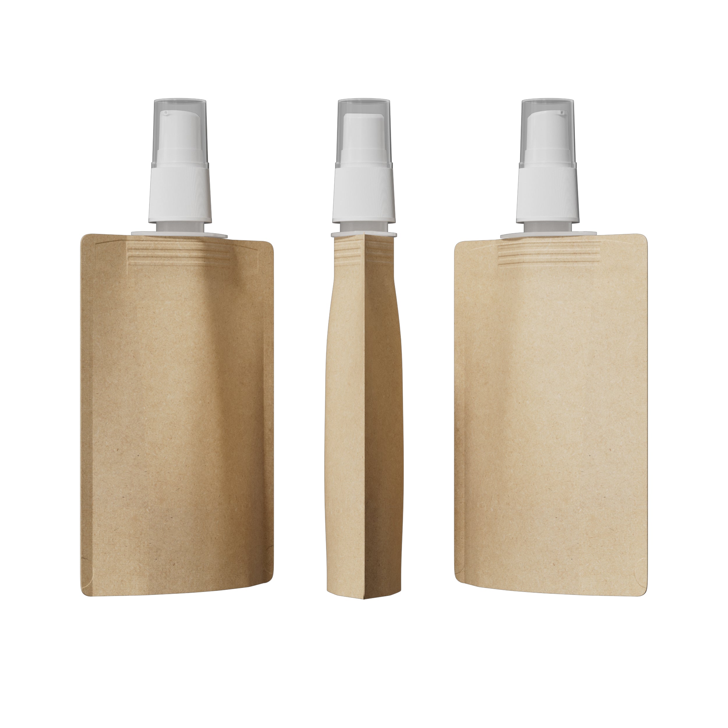 Classic Kraft Brown Stand Pouch with Top Wide Mouth Serum Classic Kraft Brown Stand Pouch with Top Wide Mouth Serum