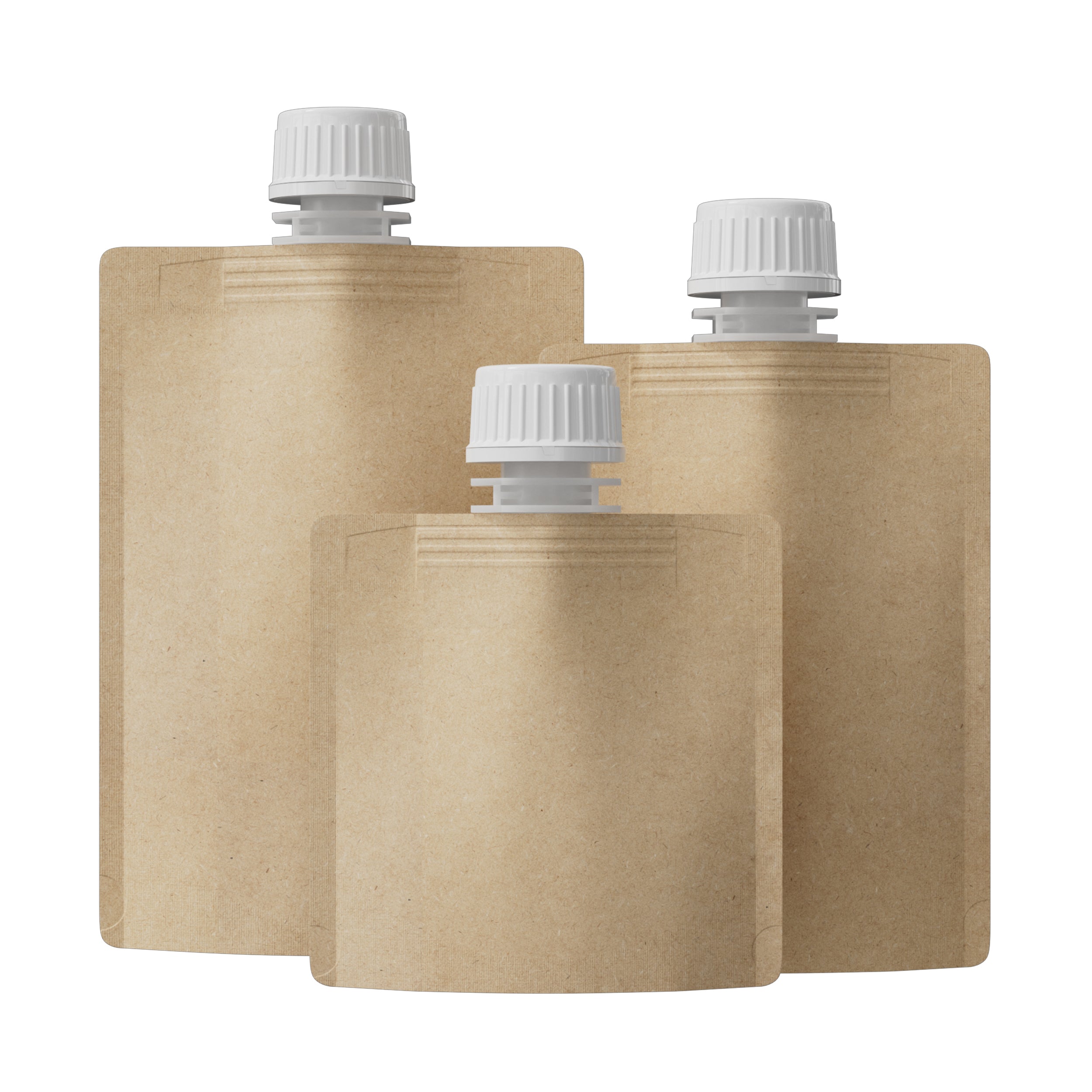 Classic Kraft Brown Stand Pouch with Top Wide Mouth Twist