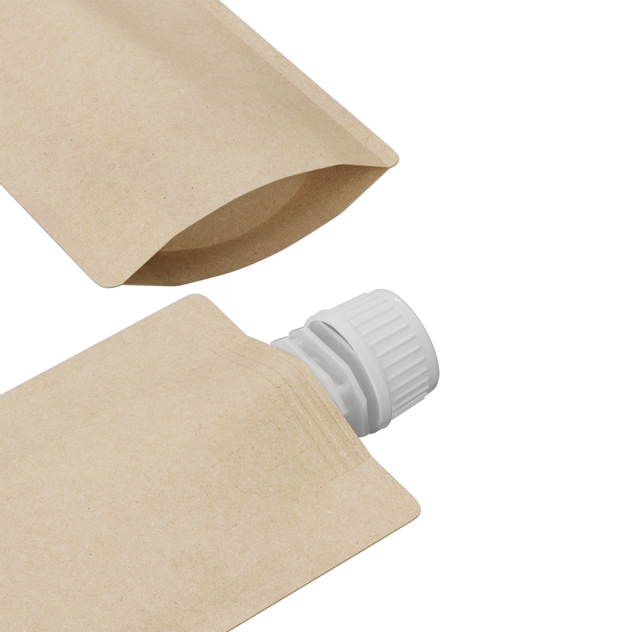 Classic Kraft Brown Stand Pouch with Top Wide Mouth Twist Classic Kraft Brown Stand Pouch with Top Wide Mouth Twist