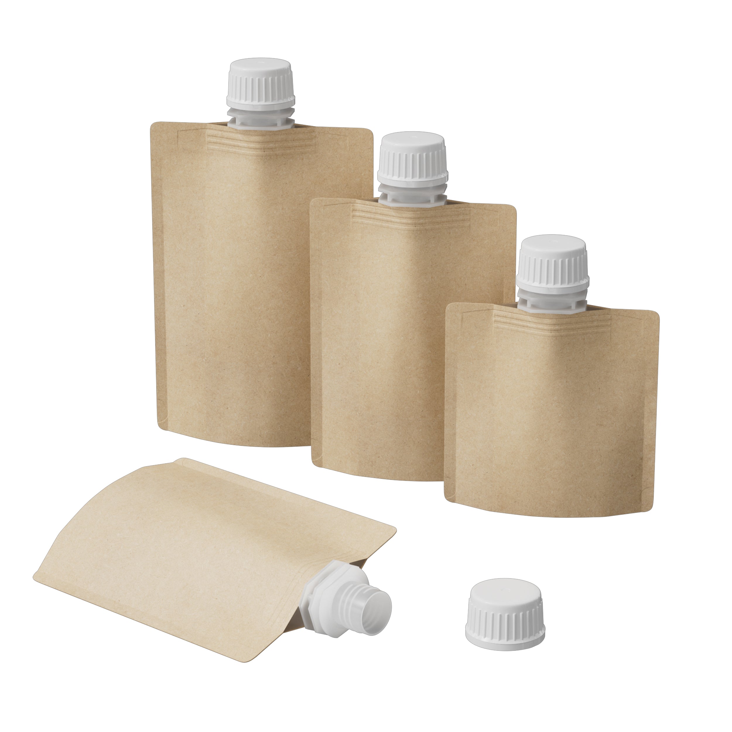 Classic Kraft Brown Stand Pouch with Top Wide Mouth Twist Classic Kraft Brown Stand Pouch with Top Wide Mouth Twist
