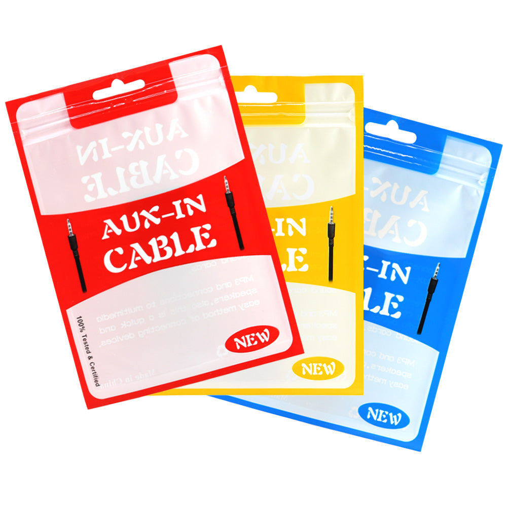Clear Window Aux-In Cable Design Flat Bags with Butterfly Clear Window Aux-In Cable Design Flat Bags with Butterfly