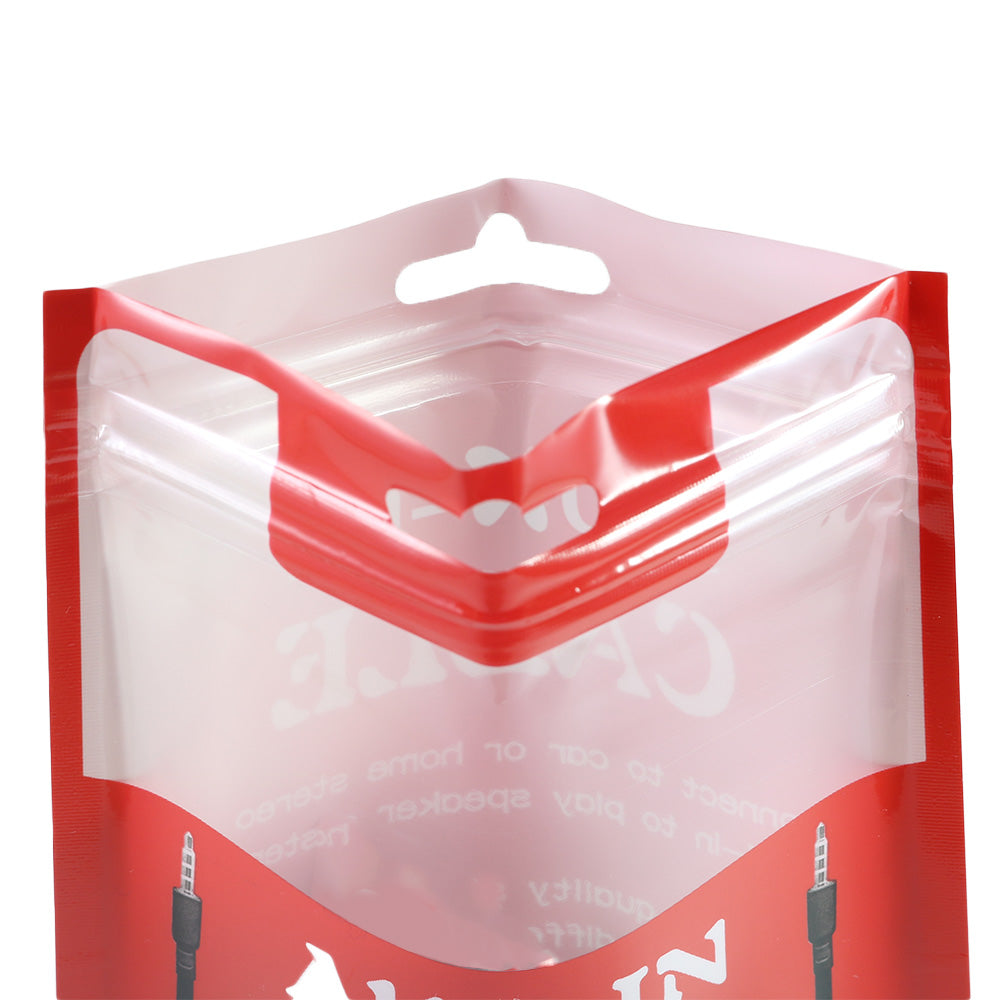 Clear Window Aux-In Cable Design Flat Bags with Butterfly Clear Window Aux-In Cable Design Flat Bags with Butterfly