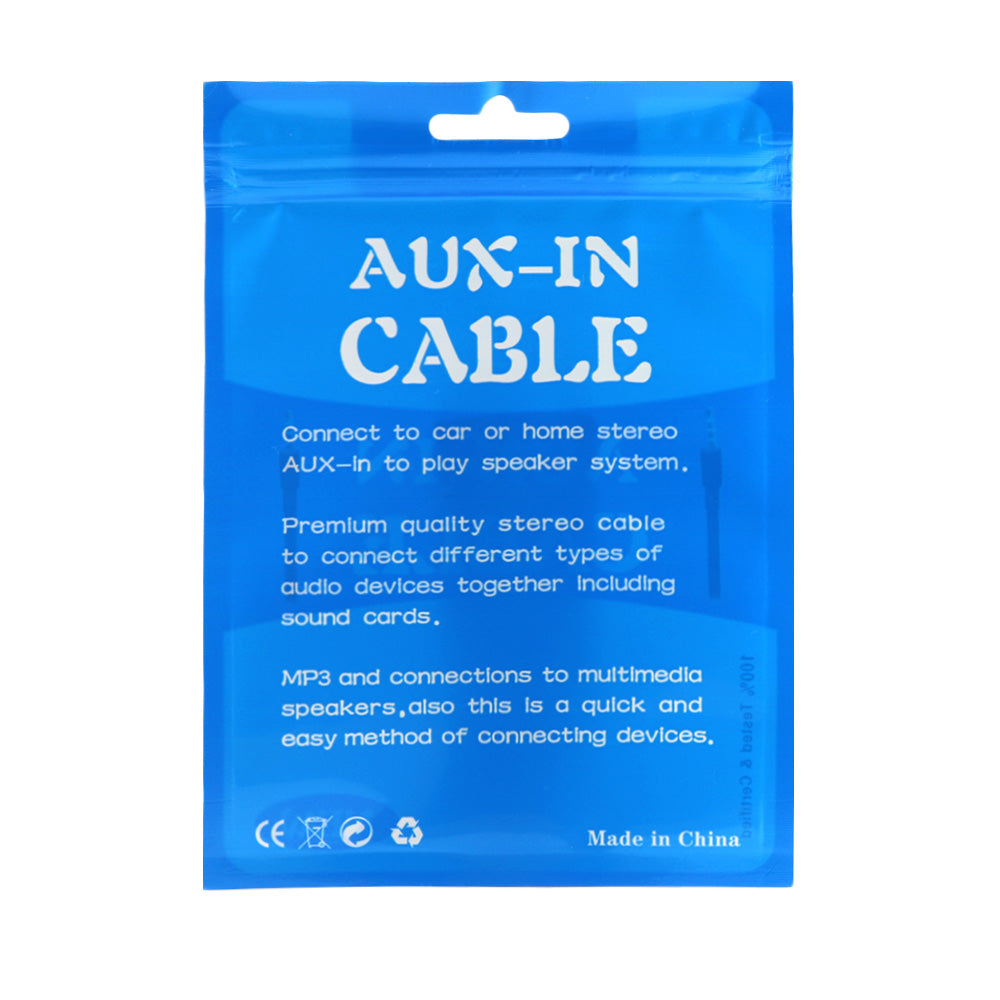 Clear Window Aux-In Cable Design Flat Bags with Butterfly Clear Window Aux-In Cable Design Flat Bags with Butterfly