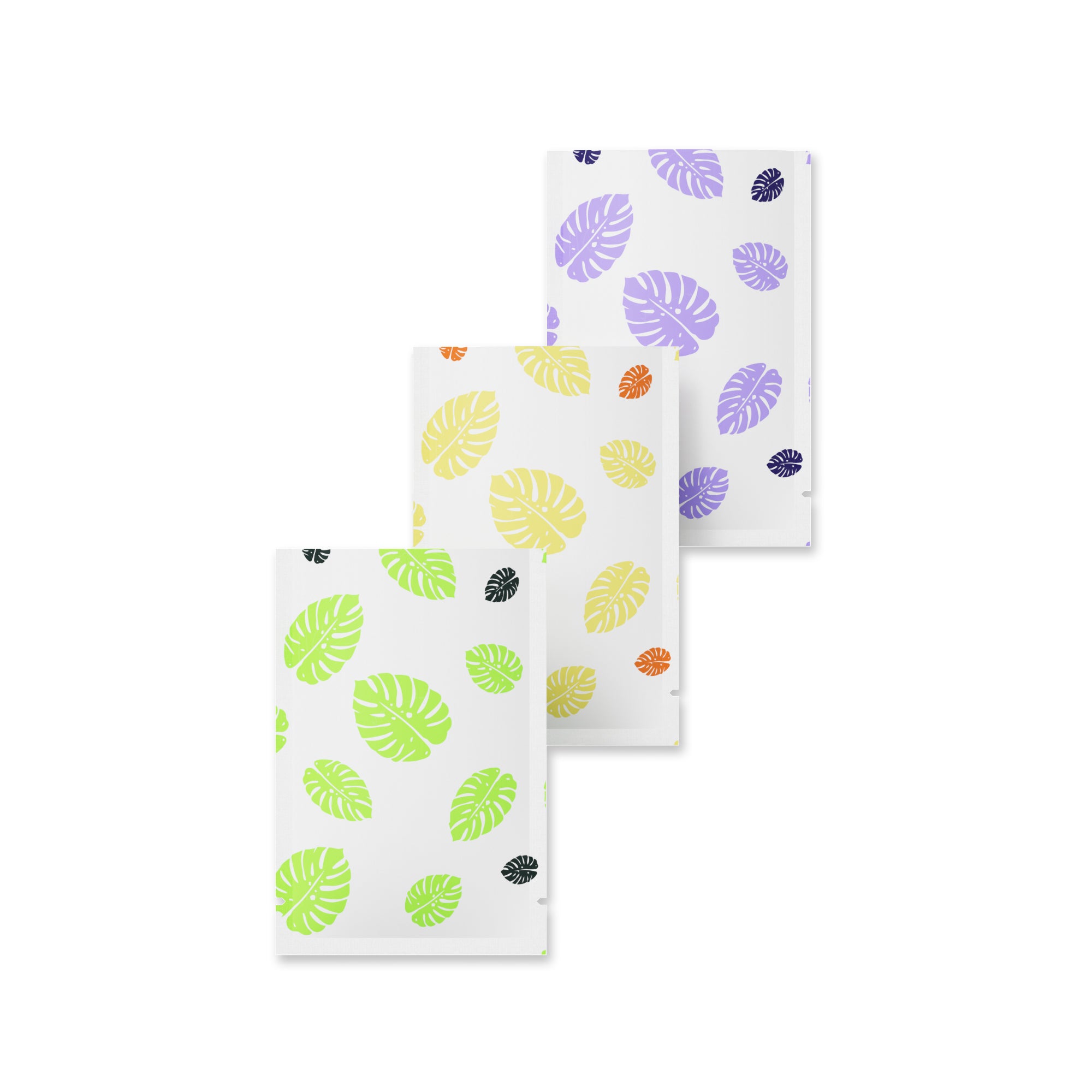 Colorful Leaf Design Aluminum Open Top Bags Colorful Leaf Design Aluminum Open Top Bags