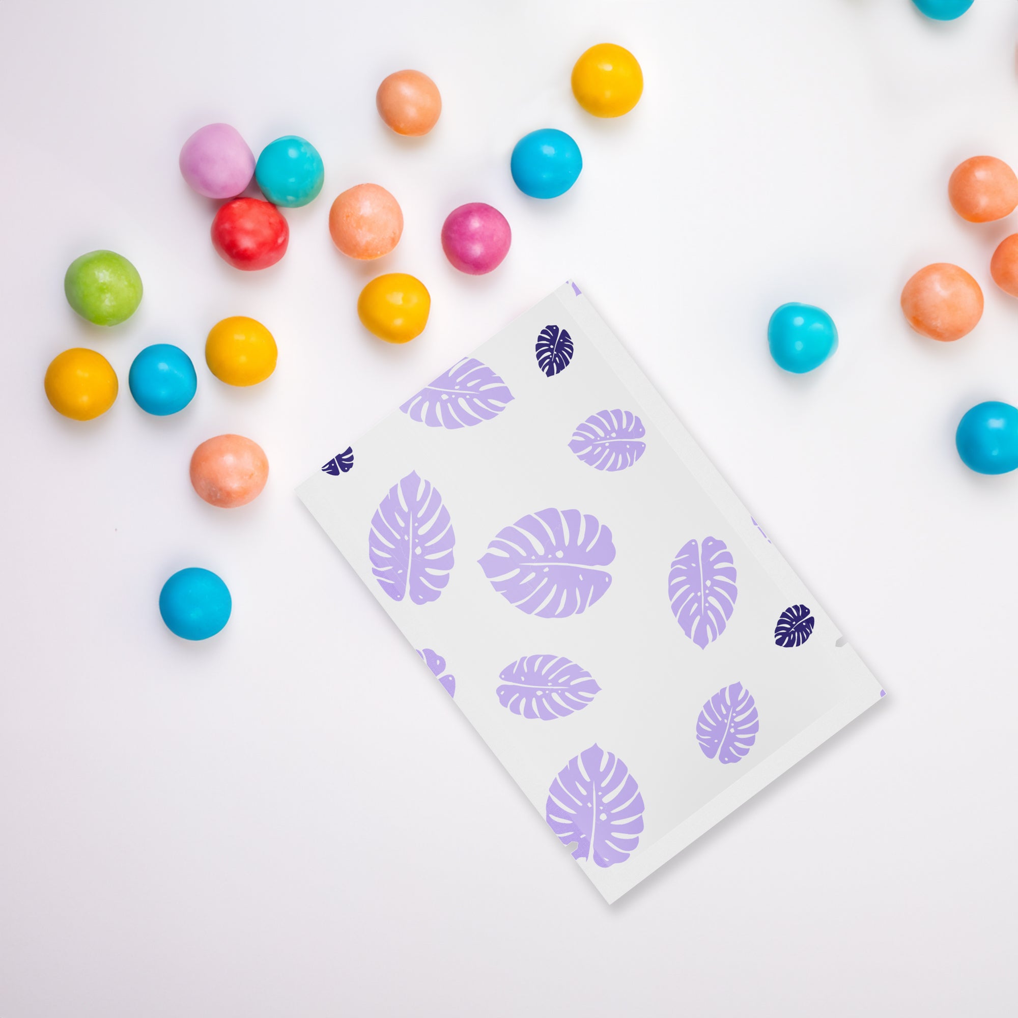 Colorful Leaf Design Aluminum Open Top Bags Colorful Leaf Design Aluminum Open Top Bags