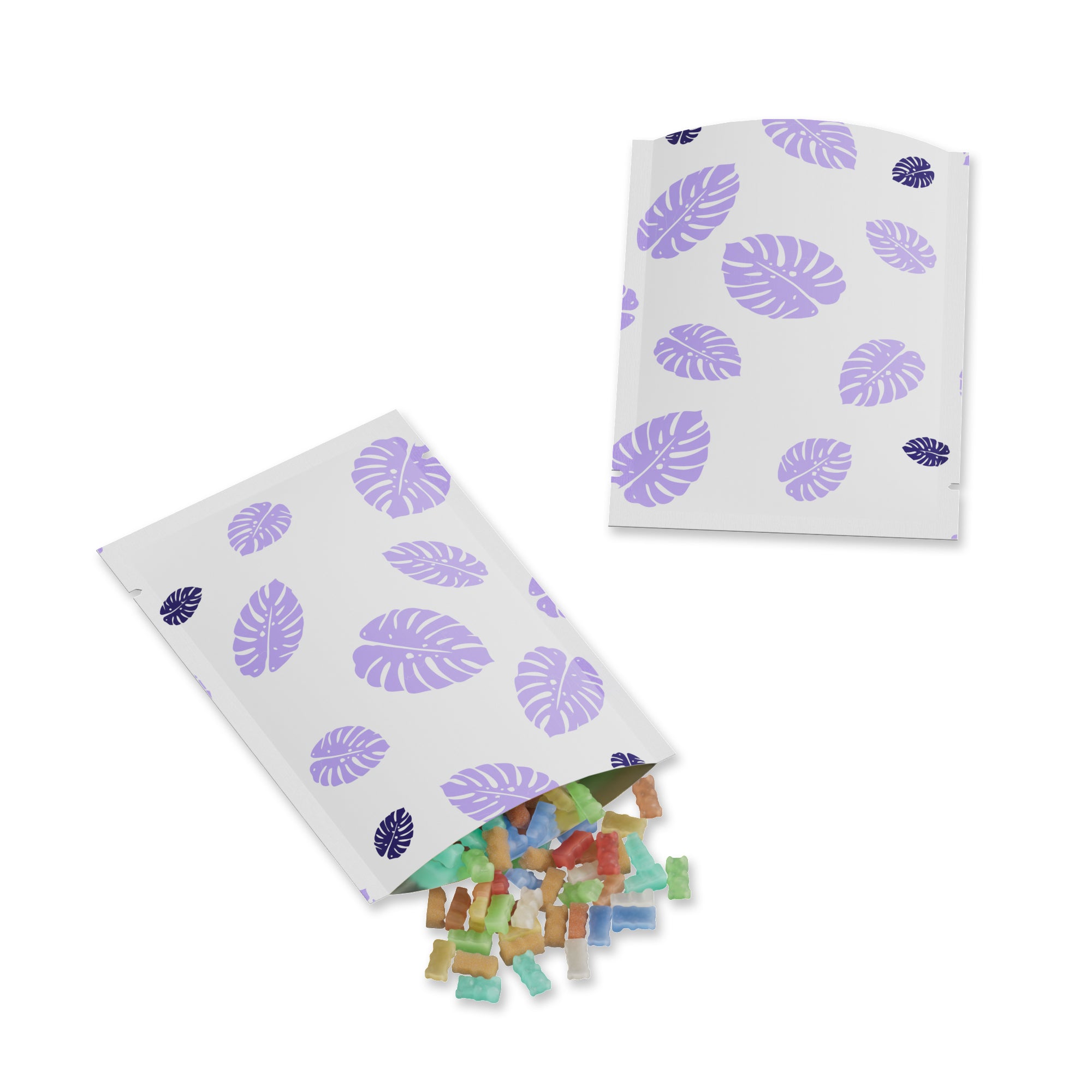Colorful Leaf Design Aluminum Open Top Bags Colorful Leaf Design Aluminum Open Top Bags