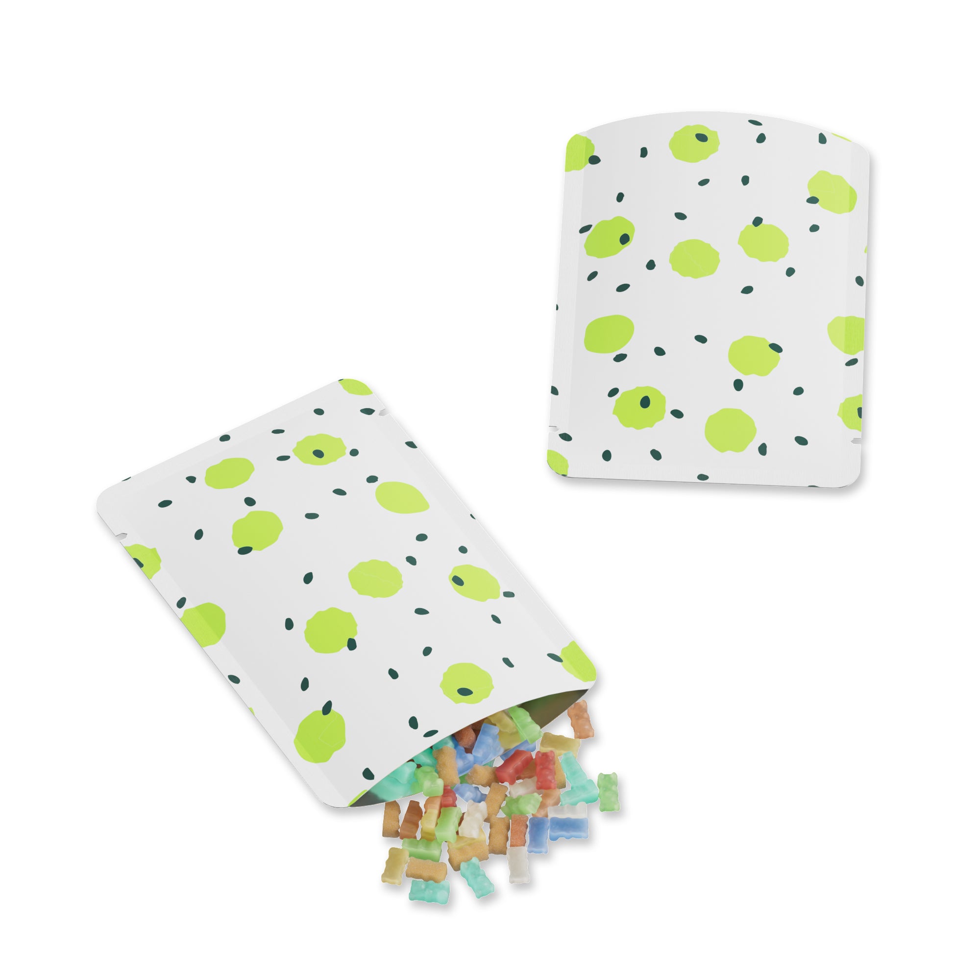 Colorful Polka Dot Aluminum Open Top Bags Colorful Polka Dot Aluminum Open Top Bags