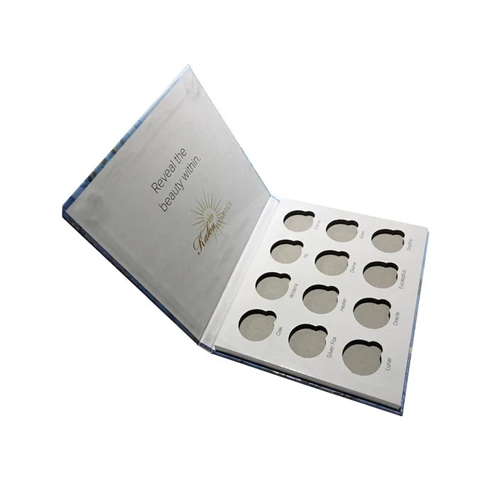 Cosmetics White Cardboard Book Shape Eye Shadow Palette 12 Cosmetics White Cardboard Book Shape Eye Shadow Palette 12