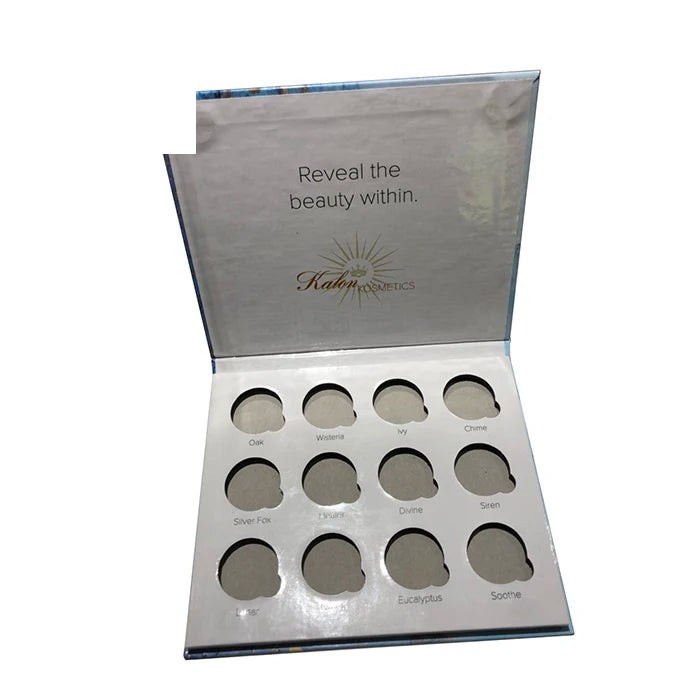 Cosmetics White Cardboard Book Shape Eye Shadow Palette 12 Cosmetics White Cardboard Book Shape Eye Shadow Palette 12