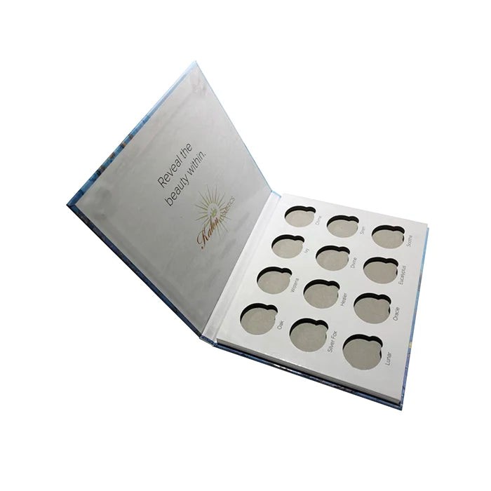 Cosmetics White Cardboard Book Shape Eye Shadow Palette 12 Cosmetics White Cardboard Book Shape Eye Shadow Palette 12