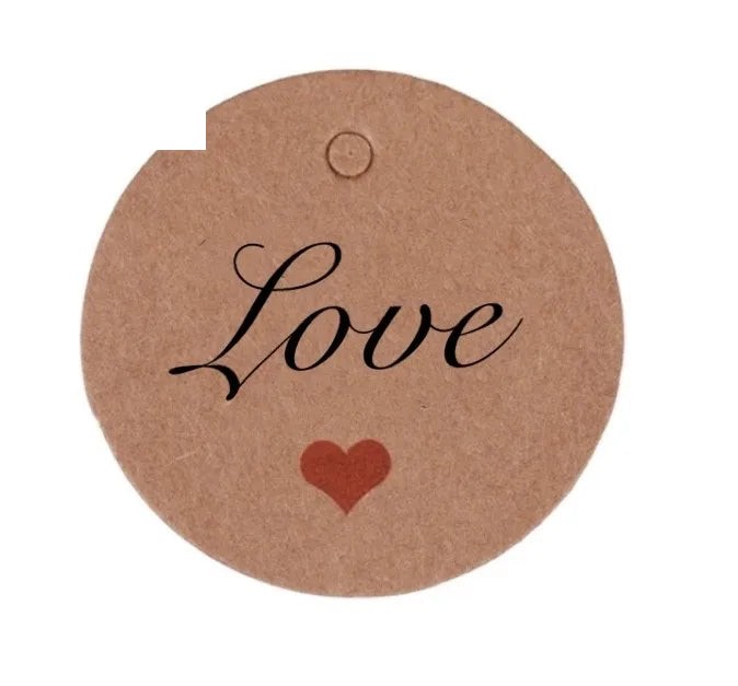 Custom logo Kraft Paper Round Label Sticker with Hole Custom logo Kraft Paper Round Label Sticker with Hole