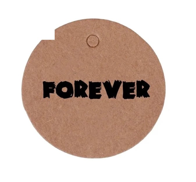 Custom logo Kraft Paper Round Label Sticker with Hole Custom logo Kraft Paper Round Label Sticker with Hole