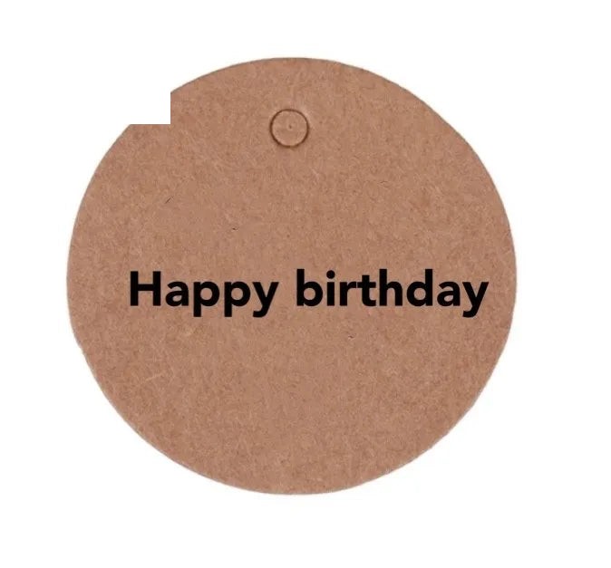 Custom logo Kraft Paper Round Label Sticker with Hole Custom logo Kraft Paper Round Label Sticker with Hole