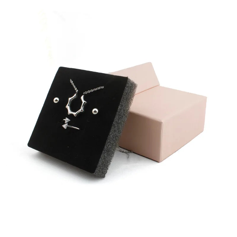 Custom logo Luxury pink Paper Cardboard Jewelry Gift Box Custom logo Luxury pink Paper Cardboard Jewelry Gift Box