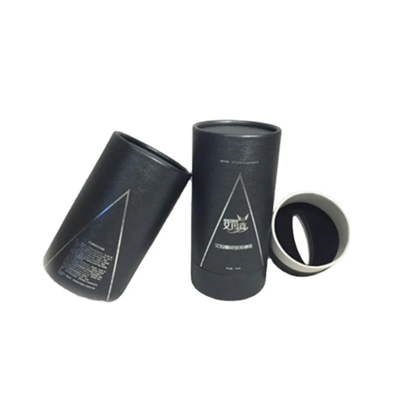 Custom logo Luxury White Round Cardboard Mini Bottle Tube Custom logo Luxury White Round Cardboard Mini Bottle Tube