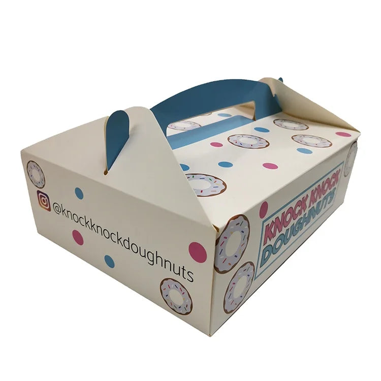 Custom logo Paper Food Packaging Boxes Bakery Donut Box Custom logo Paper Food Packaging Boxes Bakery Donut Box
