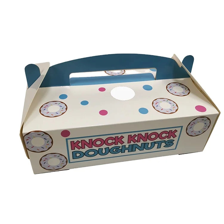 Custom logo Paper Food Packaging Boxes Bakery Donut Box Custom logo Paper Food Packaging Boxes Bakery Donut Box