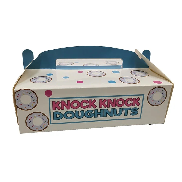 Custom logo Paper Food Packaging Boxes Bakery Donut Box Custom logo Paper Food Packaging Boxes Bakery Donut Box