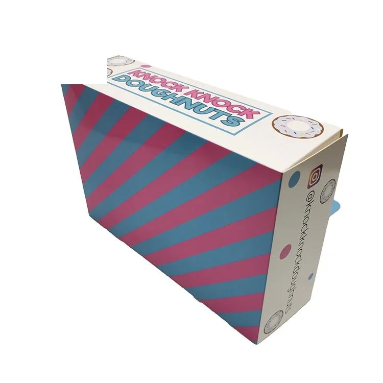 Custom logo Paper Food Packaging Boxes Bakery Donut Box Custom logo Paper Food Packaging Boxes Bakery Donut Box