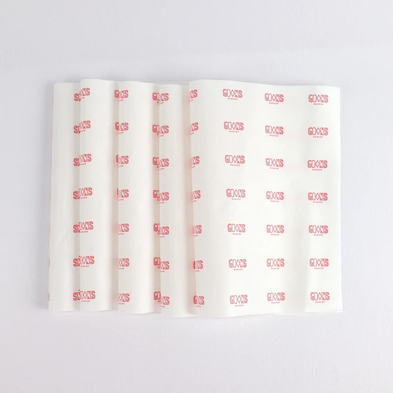 Custom Printed Greaseproof Paper Fast Food Packaging Eco Custom Printed Greaseproof Paper Fast Food Packaging Eco